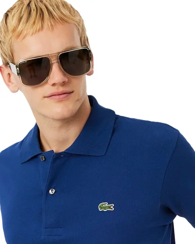 CAMISA POLO LACOSTE L.12.12 NAVY BLUE