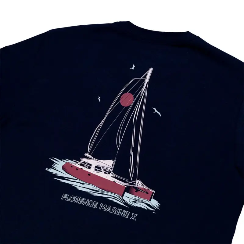 CAMISETA FLORENCE JIB POCKET AZUL MARINHO