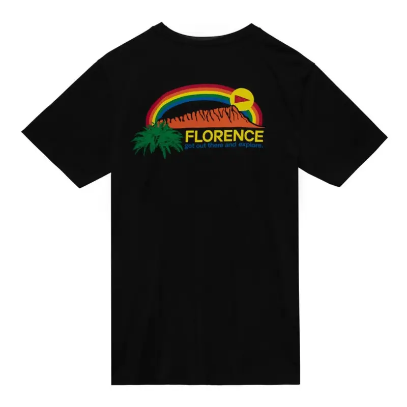 CAMISETA FLORENCE MANGA CURTA DIAMOND HEAD BLACK