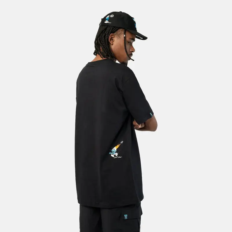 CAMISETA LOST SMURFS MISTERY BOX PRETO