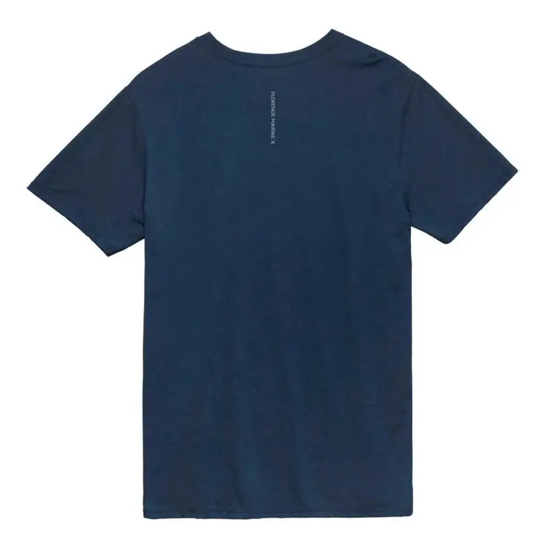 CAMISETA MANGA CURTA COM BOLSO BURGEE POCKET MAR AZUL