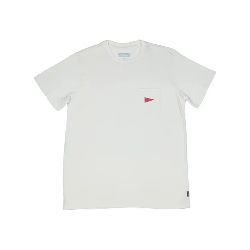 CAMISETA MANGA CURTA COM BOLSO BURGEE POCKET PALHA