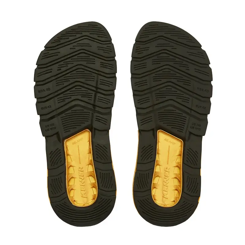 SANDALIA KENNER RAKKA L7NNON PRETO/DOURADO