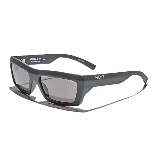 OCULOS DE SOL EVOKE OUTLAW A11 MIDNIGHT MATTE SILVER GRAY TOTAL