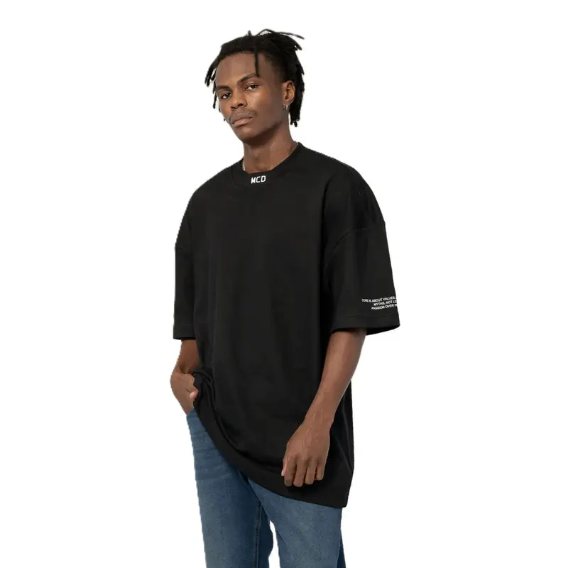 CAMISETA MCD BOX FIT GOLA MCD PRETO