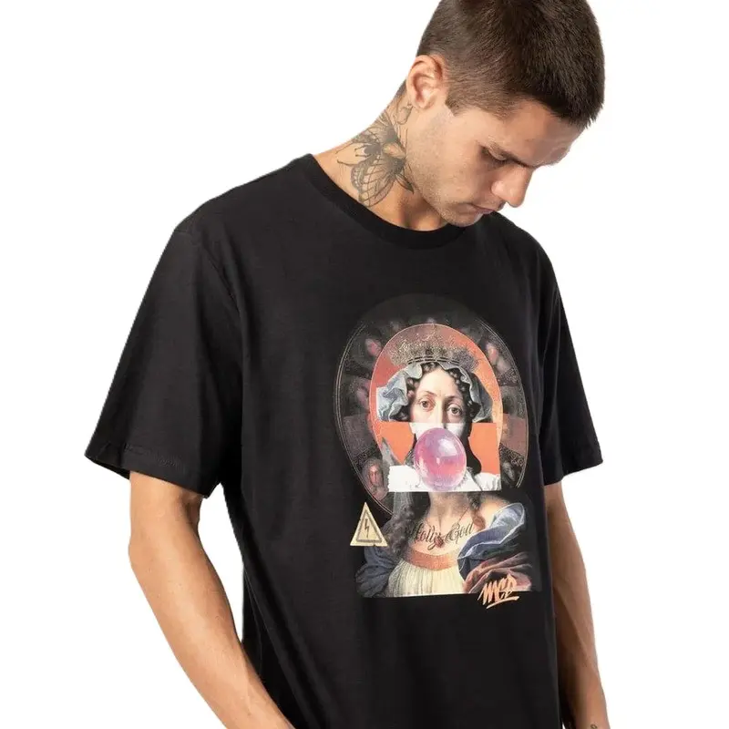 CAMISETA MCD REGULAR SANTA COROA PRETO
