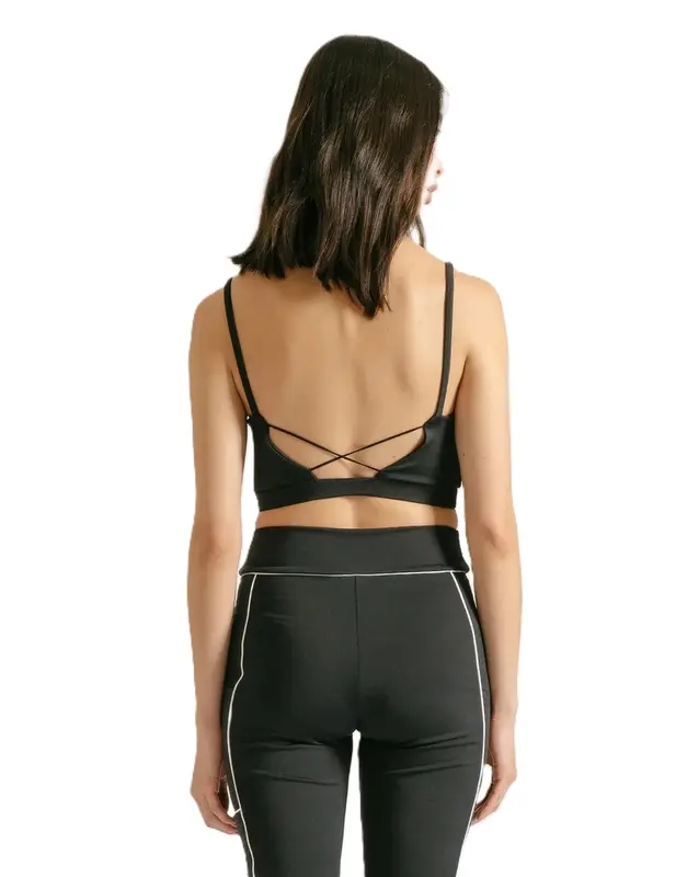 TOP VOLCOM LIVED IN BRALETTE PRETO