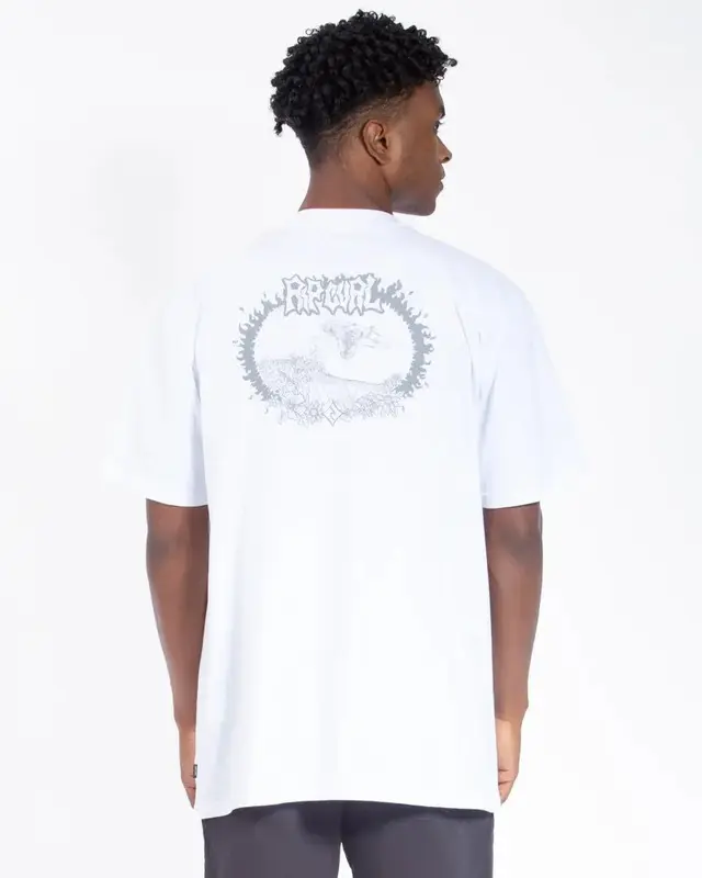 CAMISETA RIP CURL SKULL FLORAL TEE WHITE