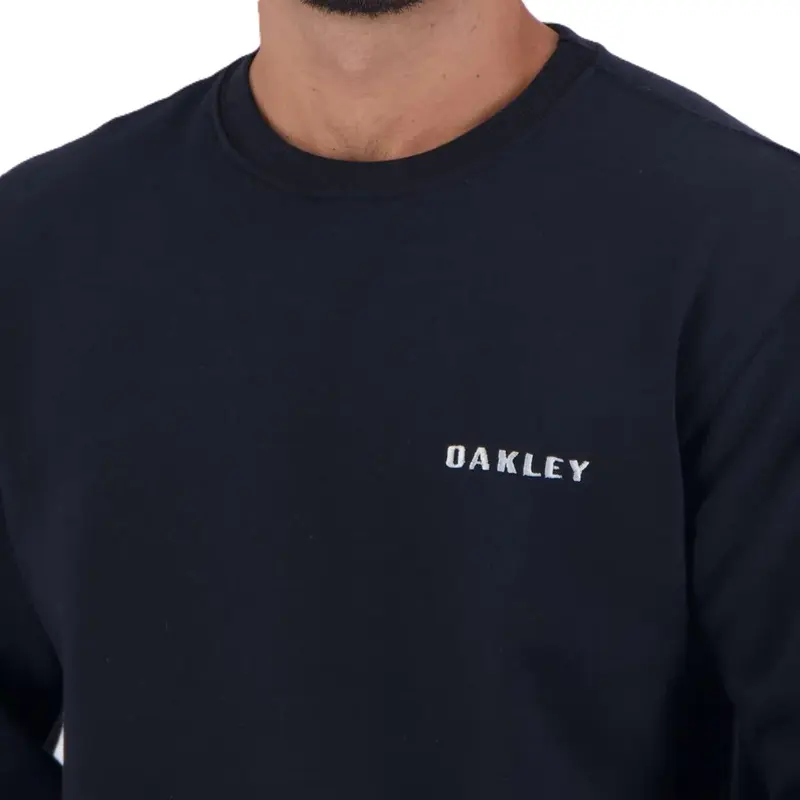 MOLETOM OAKLEY BARK CREW BLACKOUT