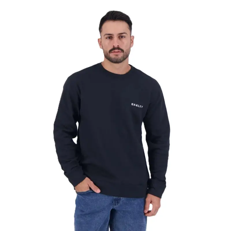 MOLETOM OAKLEY BARK CREW BLACKOUT