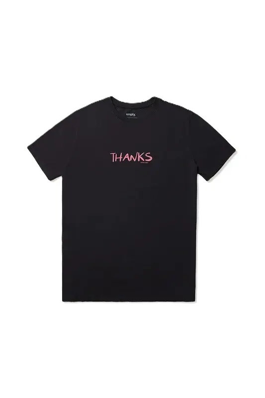 CAMISETA EMPTY THANKS PRETO