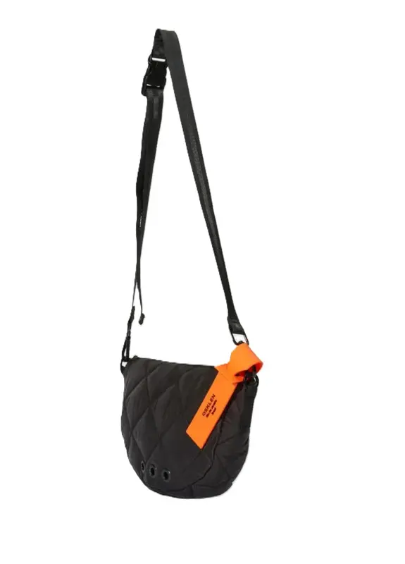 BOLSA MINI OSKLEN ANDIROBA NYLON MATELASSE PRETO
