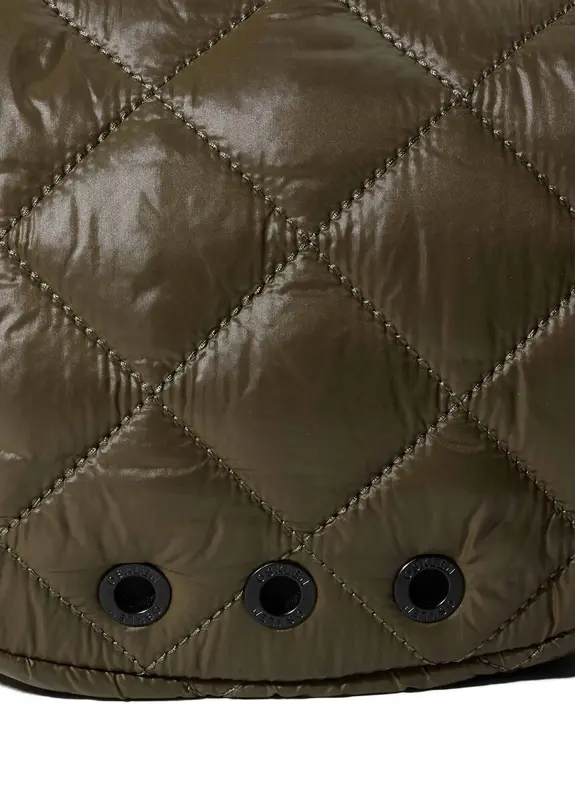 BOLSA MINI OSKLEN ANDIROBA NYLON MATELASSE VERDE FOREST/PRETO