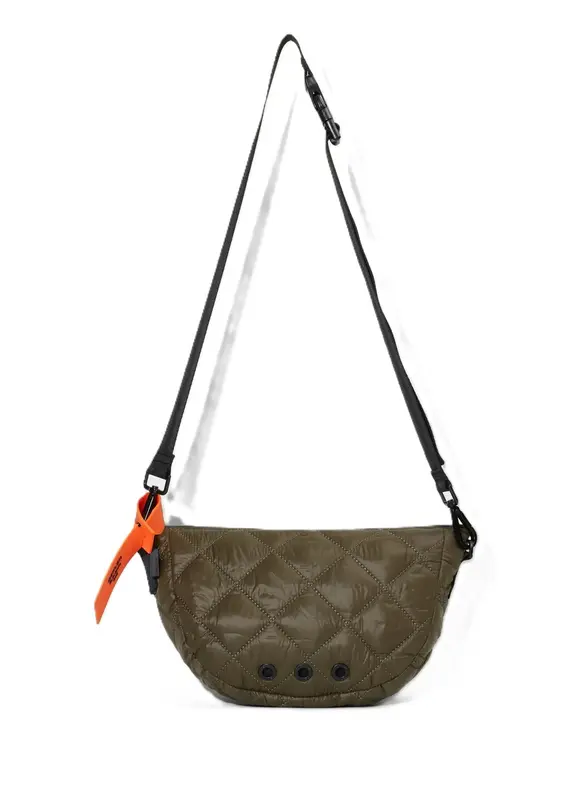 BOLSA MINI OSKLEN ANDIROBA NYLON MATELASSE VERDE FOREST/PRETO
