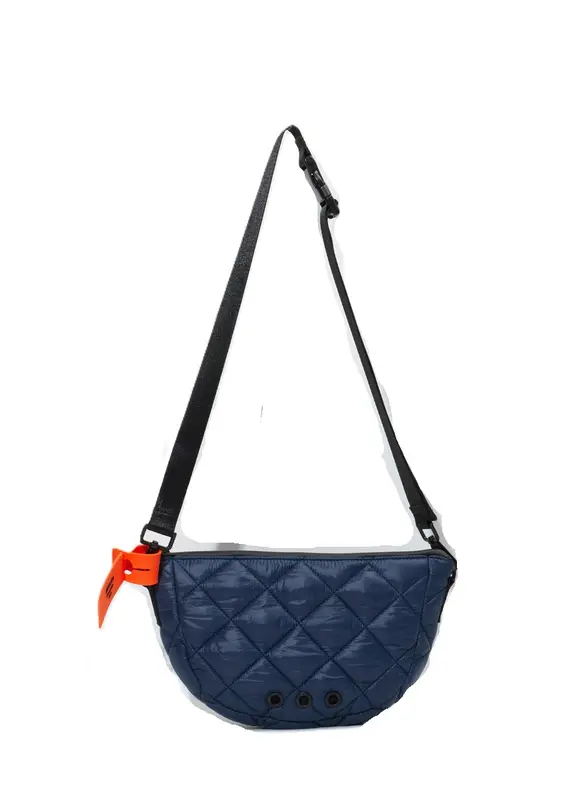 BOLSA MINI OSKLEN ANDIROBA NYLON MATELASSE MARINHO/PRETO