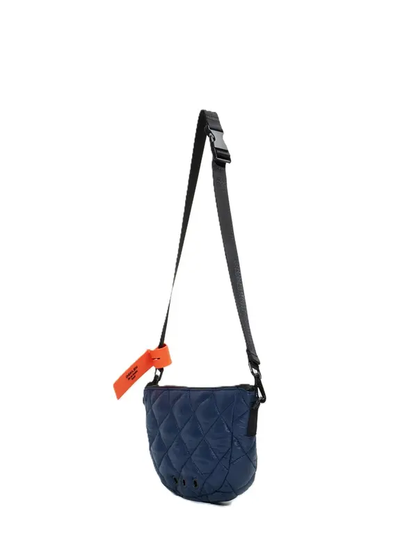 BOLSA MINI OSKLEN ANDIROBA NYLON MATELASSE MARINHO/PRETO
