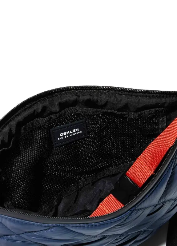 BOLSA MINI OSKLEN ANDIROBA NYLON MATELASSE MARINHO/PRETO