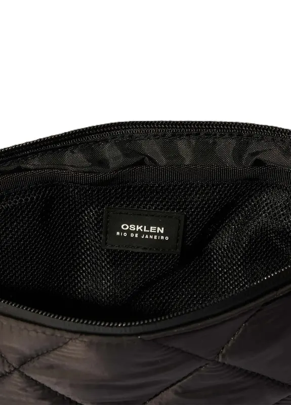 BOLSA MINI OSKLEN ANDIROBA NYLON MATELASSE PRETO