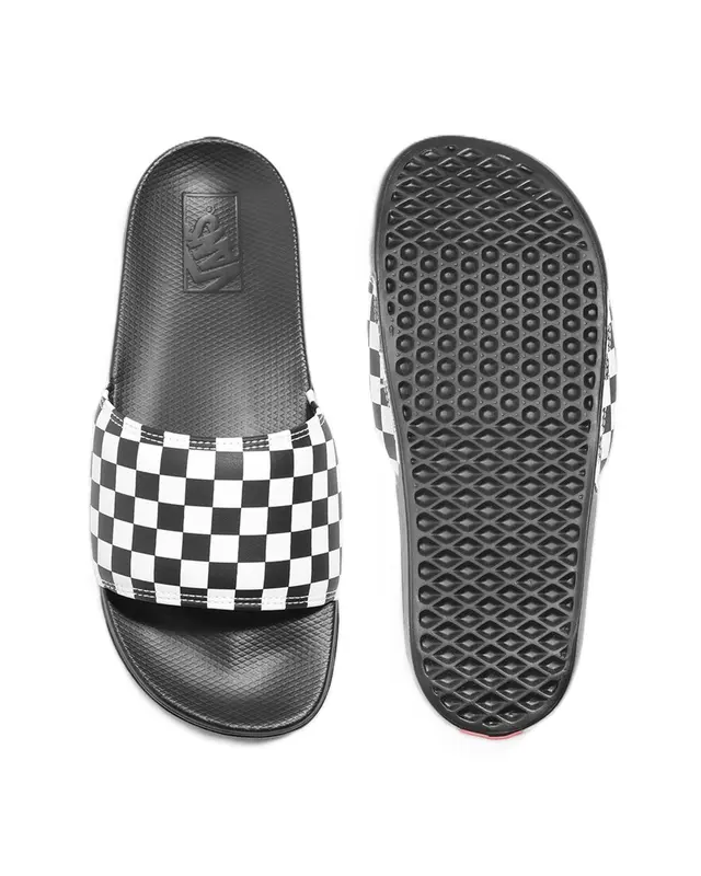 CHINELO VANS SLIDE-ON LA COSTA (CHECKERBOARD) TRUE WHITE/BLAC