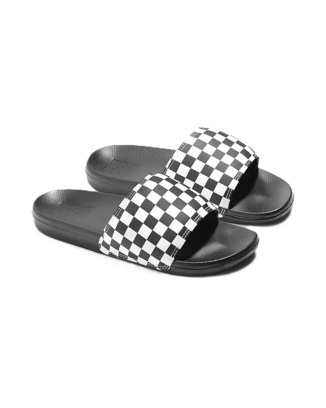 CHINELO VANS SLIDE-ON LA COSTA (CHECKERBOARD) TRUE WHITE/BLAC