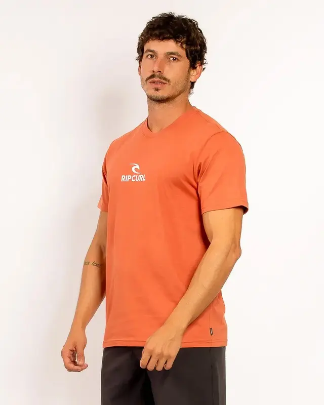 CAMISETA RIP CURL ICON BIG TEE TERRACOTA