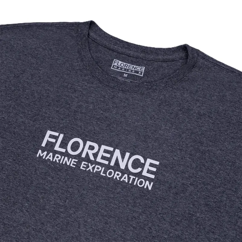 CAMISETA FLORENCE MARINE EXPLORATION PRETO MESCLA