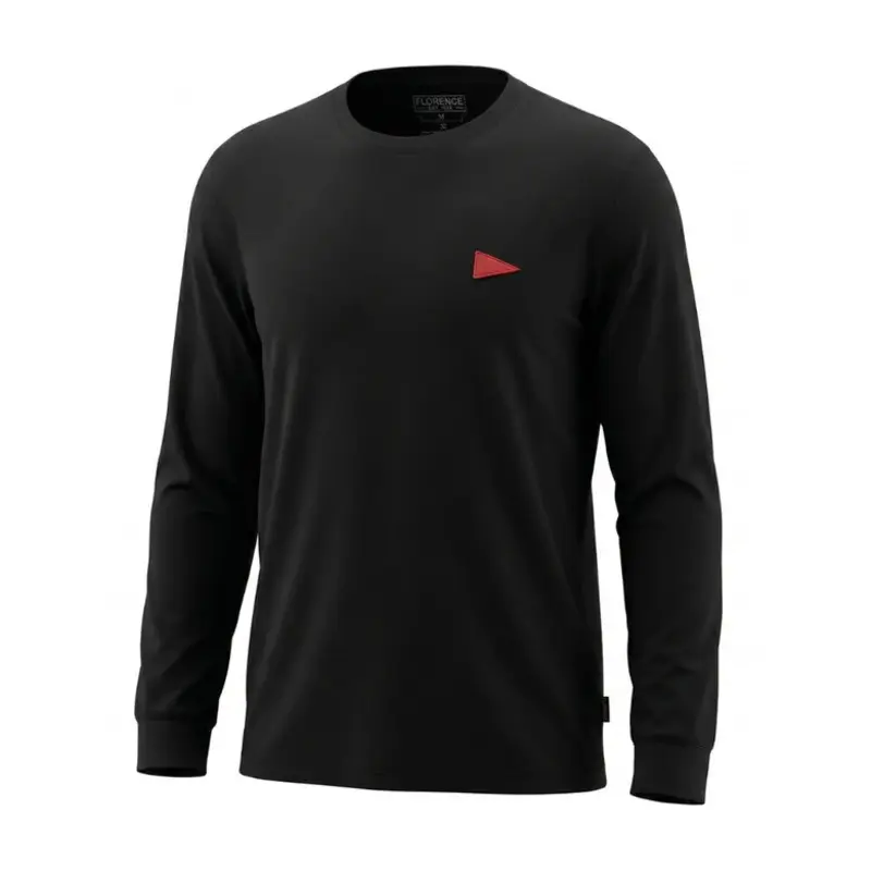 CAMISETA FLORENCE MANGA LONGA BURGEE PRETO