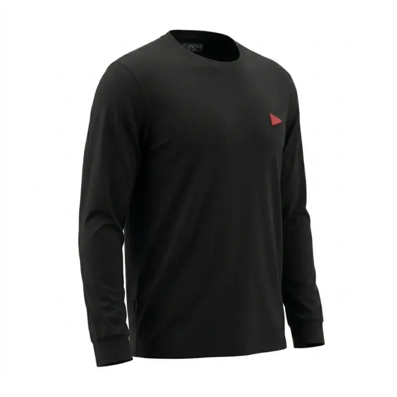 CAMISETA FLORENCE MANGA LONGA BURGEE PRETO