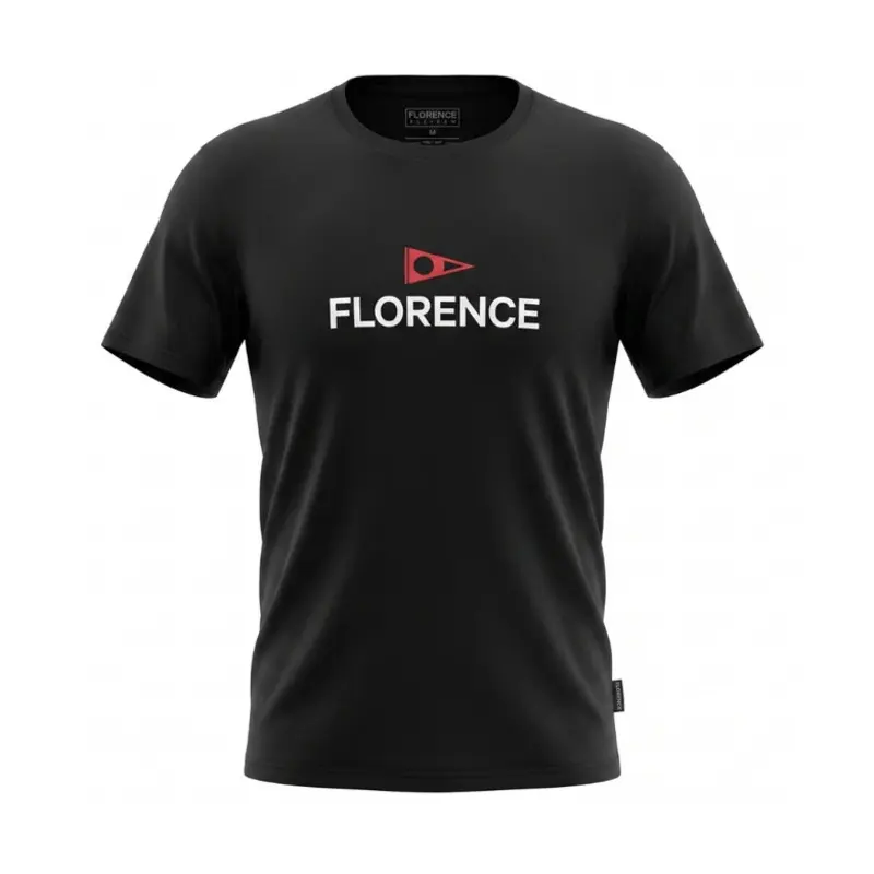 CAMISETA FLORENCE MANGA CURTA PRETO