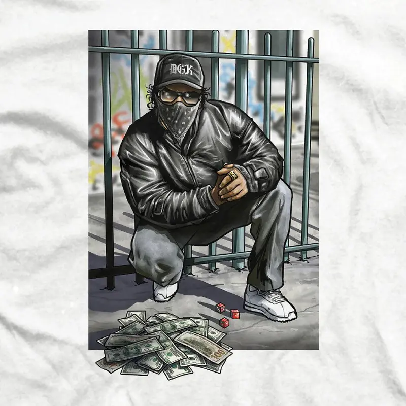 CAMISETA DGK 4-5-6 BRANCO