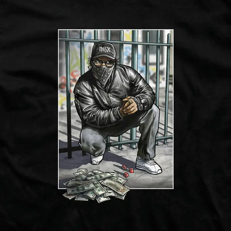 CAMISETA DGK 4-5-6 PRETO