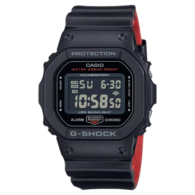RELOGIO CASIO G-SHOCK DW-5600UHR-1DR PRETO