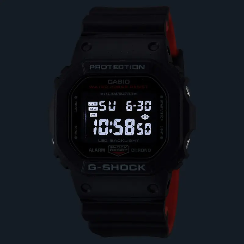 RELOGIO CASIO G-SHOCK DW-5600UHR-1DR PRETO