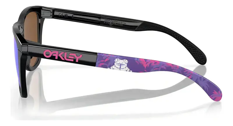 OCULOS OAKLEY FROGSKIN RANGE - POLISHED BLACK W/PRIZM VIOLET