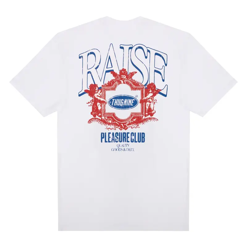 CAMISETA THUG NINE RAISE BRANCO