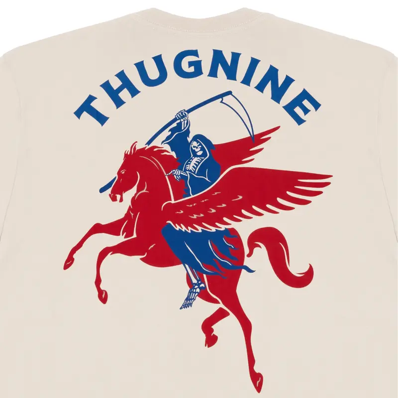 CAMISETA THUG NINE DEAD MESSENGER OFF WHITE