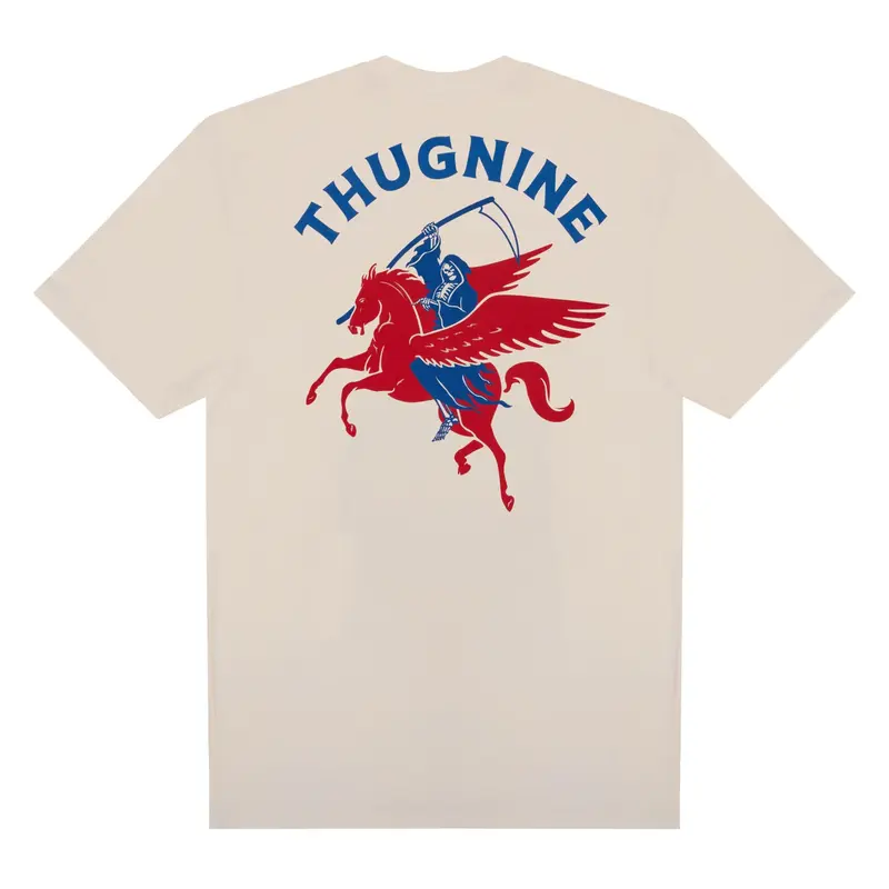 CAMISETA THUG NINE DEAD MESSENGER OFF WHITE