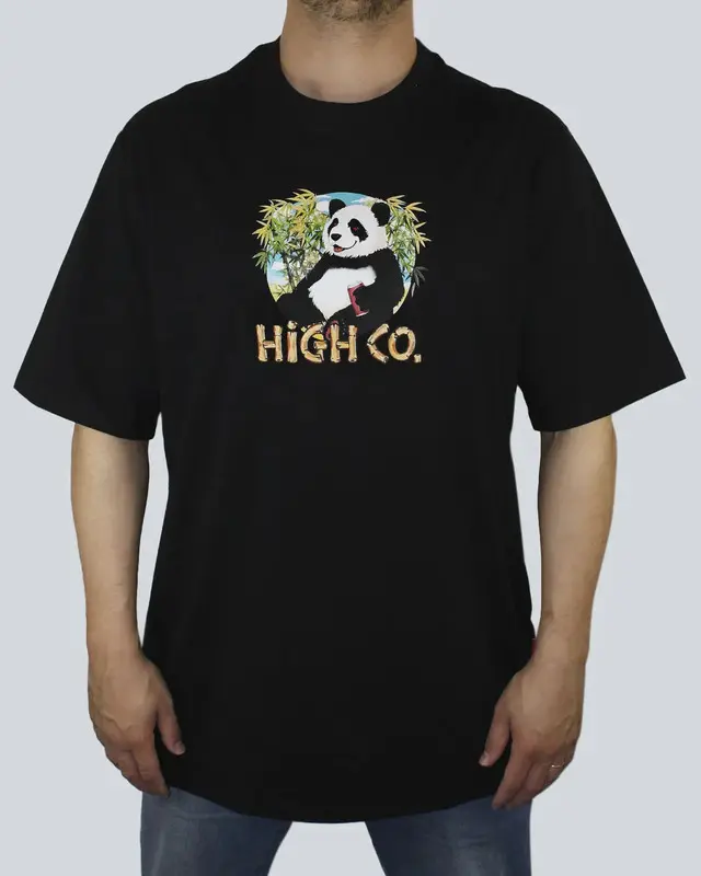 CAMISETA HIGH PANDA BLACK