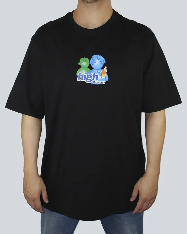 CAMISETA HIGH TEE MESSENGER BLACK