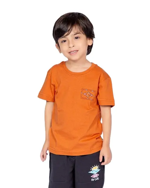 CAMISETA RIP CURL TUBE TOWN LOGO INFANTIL