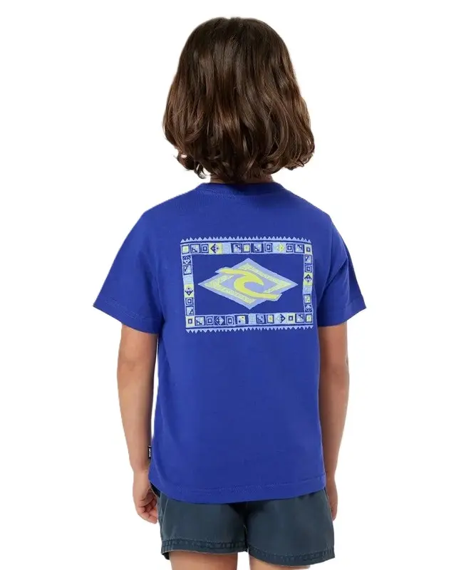 CAMISETA RIP CURL TUBE TOWN LOGO INFANTIL A623-WILD BERRY