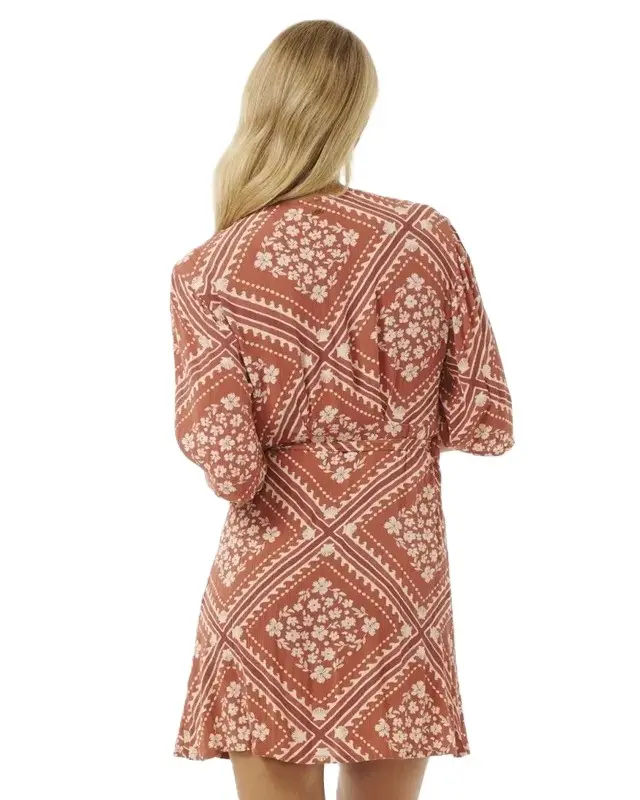 VESTIDO RIP CURL SOLEIL WRAP MINI A270-RUST