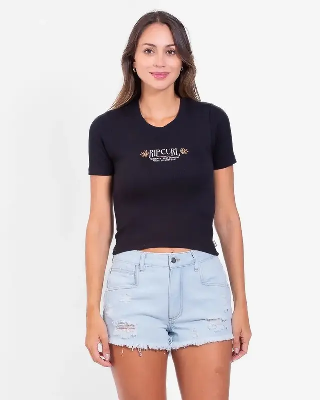 CAMISETA RIP CURL CORAL SANDS 90-BLACK