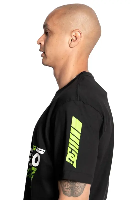 CAMISETA DC SHOE CO RACING PRETO