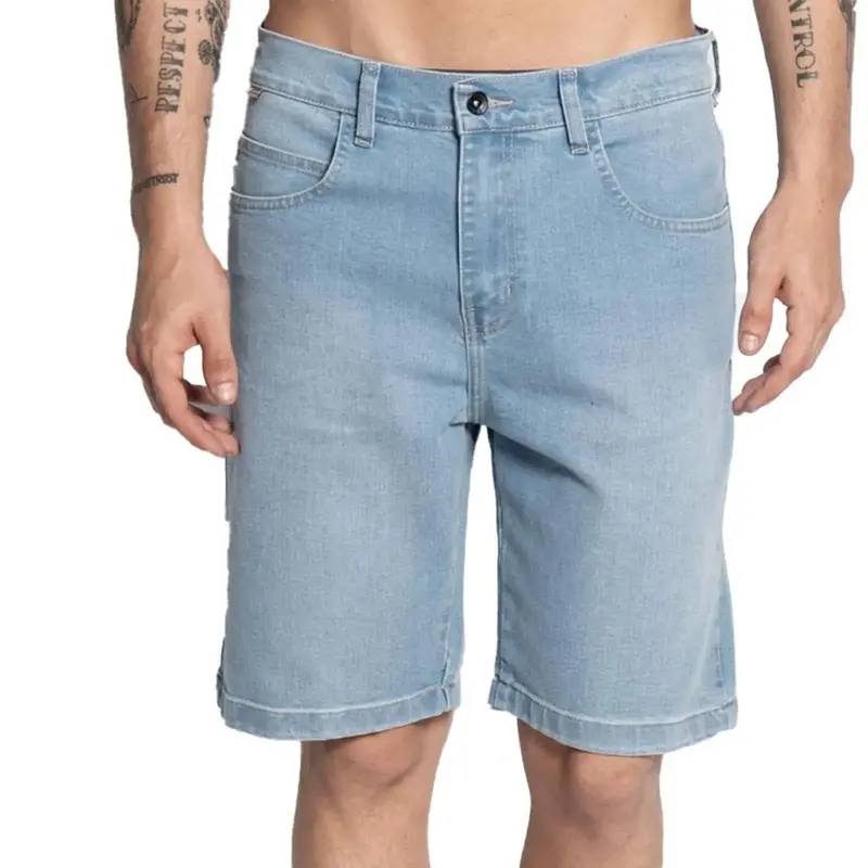 BERMUDA JEANS ELEMENT LIGHT BLUE DENIM AZUL CLARO