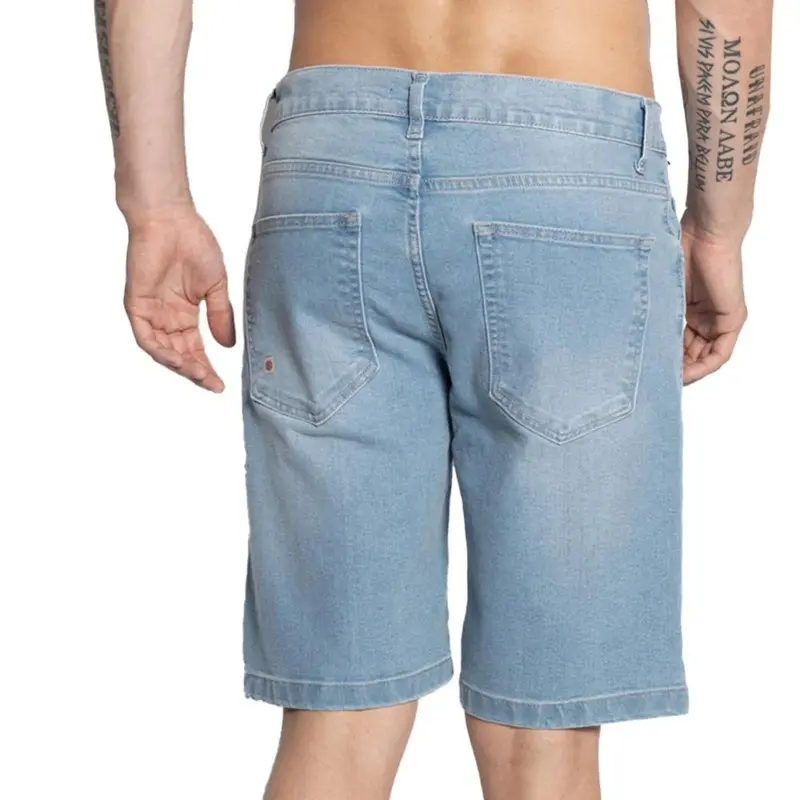 BERMUDA JEANS ELEMENT LIGHT BLUE DENIM AZUL CLARO