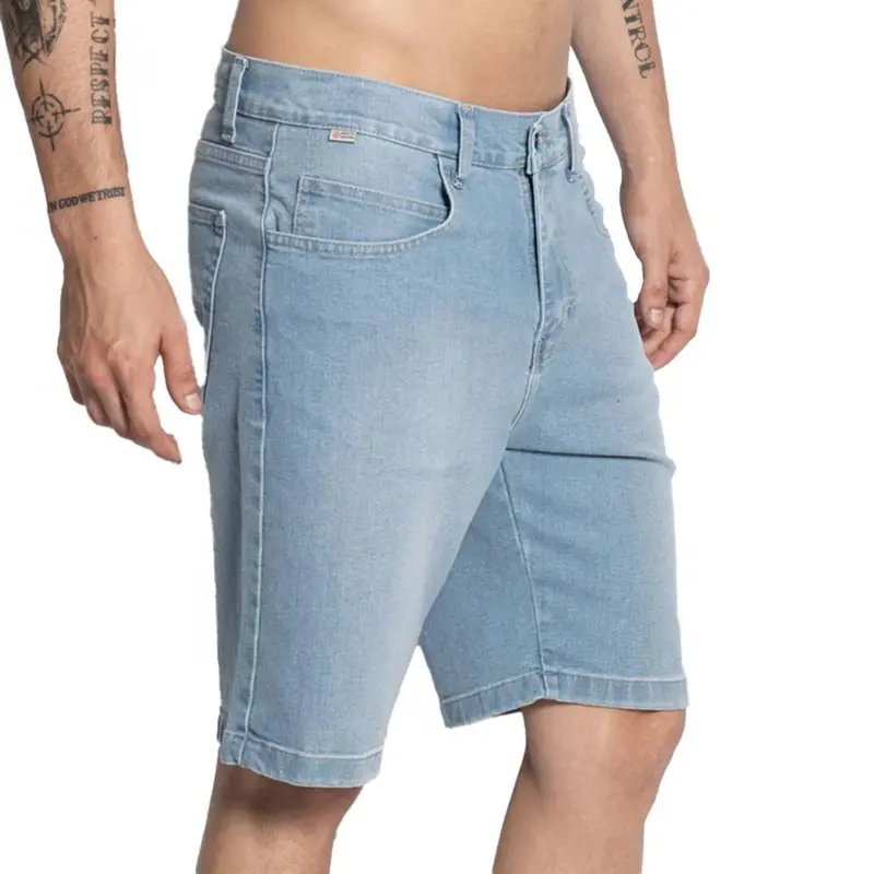 BERMUDA JEANS ELEMENT LIGHT BLUE DENIM AZUL CLARO