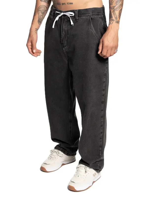 CALCA DC SHOES JEANS OVERSIZE CINZA ESCURO