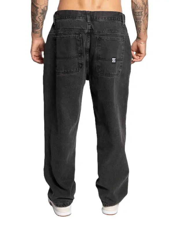 CALCA DC SHOES JEANS OVERSIZE CINZA ESCURO