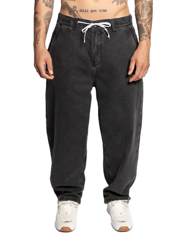 CALCA DC SHOES JEANS OVERSIZE CINZA ESCURO